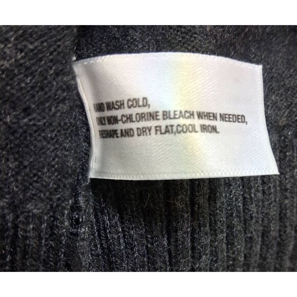 Gap womens small full zip sweater hoodie gray wool nylon soft - Picture 10 of 10